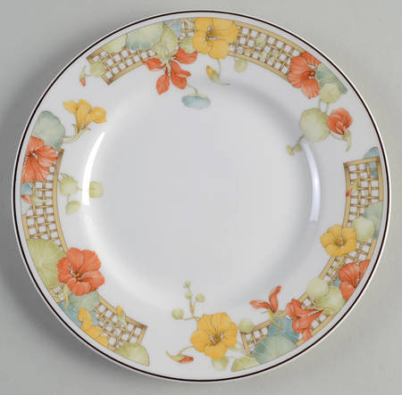 Trellis Flower Salad Plate