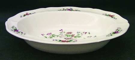 Tropical Garden 9" Oval Vegetable Bowl