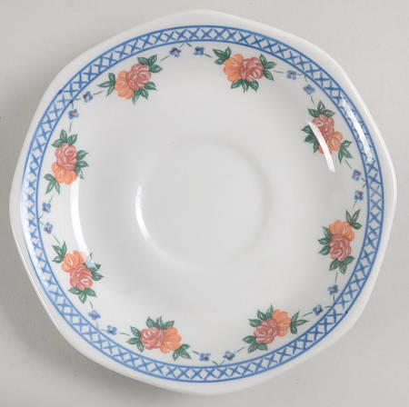 Trellis Rose Saucer