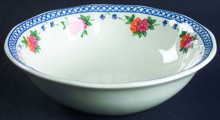 Trellis Rose Coupe Cereal Bowl