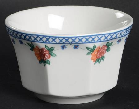 Trellis Rose Open Sugar Bowl