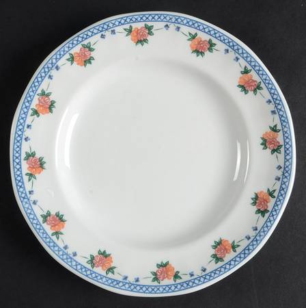 Trellis Rose Dessert/Pie Plate