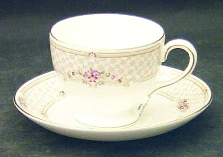 Turnberry Leigh Shape Footed Cup & Saucer Set