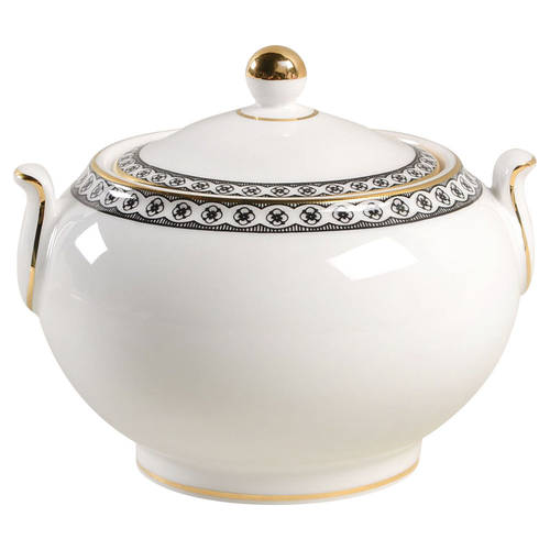 Ulander Black 146 Shape Sugar Bowl & Lid by Wedgwood