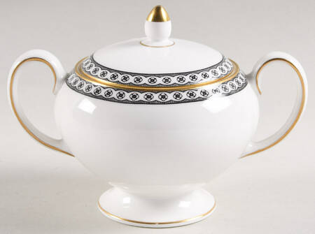 Ulander Black Globe Shape Sugar Bowl & Lid