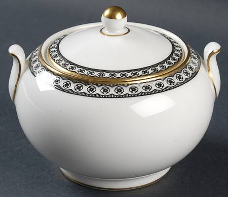 Ulander Black 146 Shape Sugar Bowl & Lid by Wedgwood