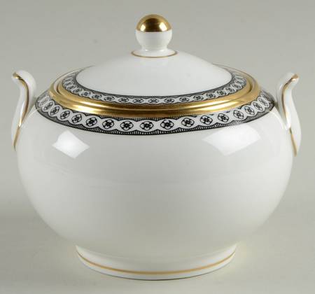 Ulander Black 146 Shape Sugar Bowl & Lid by Wedgwood