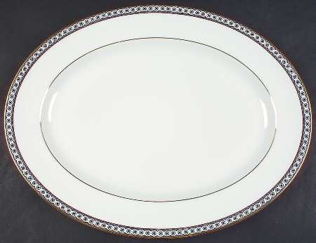 Ulander Black 15" Oval Serving Platter