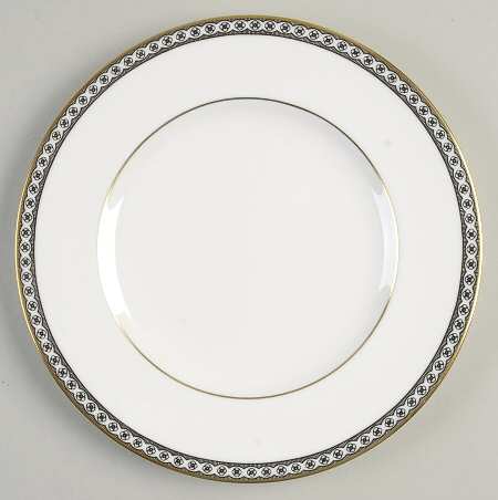 Ulander Black Salad/Dessert Plate by Wedgwood