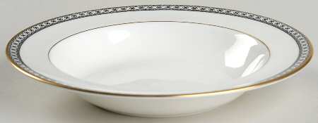 Ulander Black Rim Soup Bowl