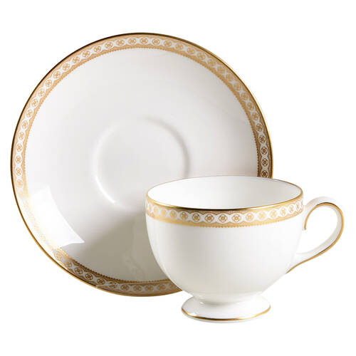 Ulander Gold Footed Cup & Saucer Set