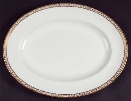 Ulander Gold 13" Oval Serving Platter