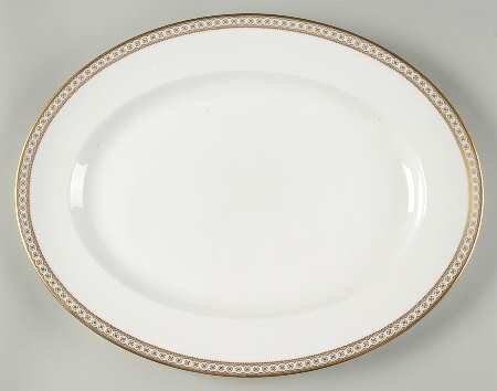 Ulander Gold 17" Oval Serving Platter