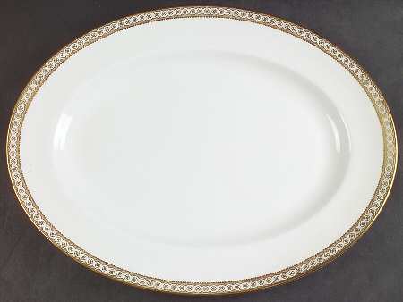 Ulander Gold 15" Oval Serving Platter