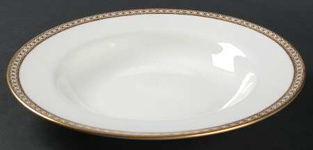 Ulander Gold Large Rim Soup Bowl
