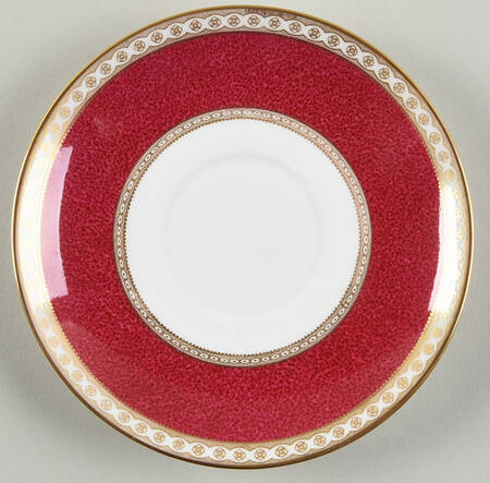 Ulander Powder Ruby Saucer for Cream Soup Bowl