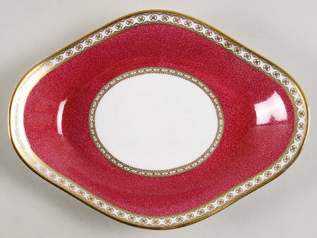 Ulander Powder Ruby Underplate for Gravy Boat