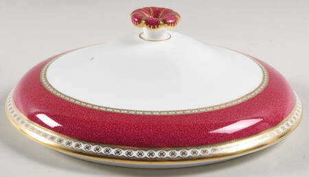 Ulander Powder Ruby Lid for Round Vegetable