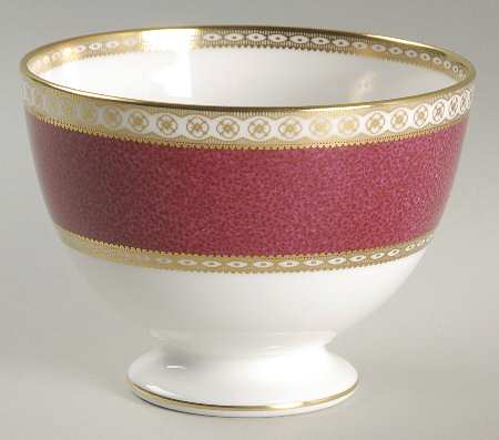 Ulander Powder Ruby Open Sugar Bowl