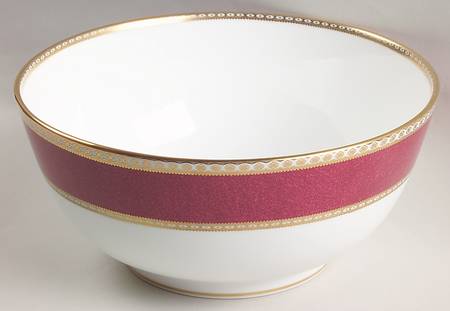 Ulander Powder Ruby 9" Salad Serving Bowl