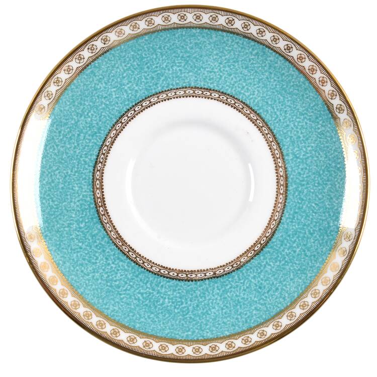 Ulander Powder Turquoise Saucer for Cream Soup Bowl