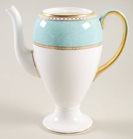Ulander Powder Turquoise Coffee Pot No Lid