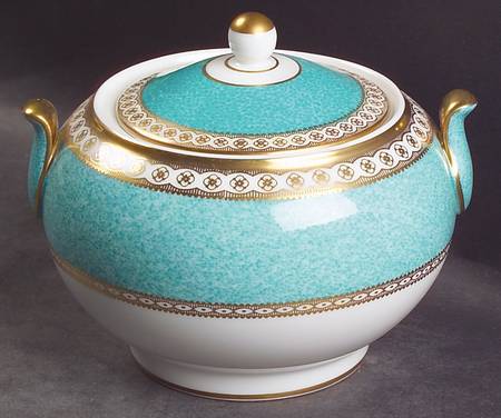 Ulander Powder Turquoise 146 Shape Sugar Bowl & Lid