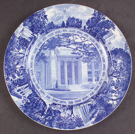 University of California Blue Dinner Plate
