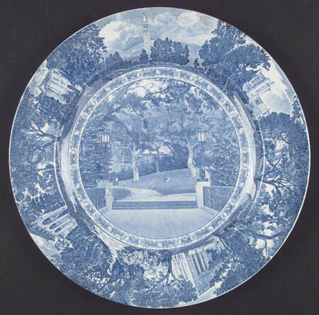 University of California Blue Dinner Plate