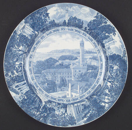 University of California Blue Dinner Plate
