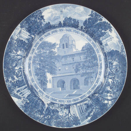 University of California Blue Dinner Plate
