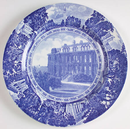 University of California Blue Dinner Plate