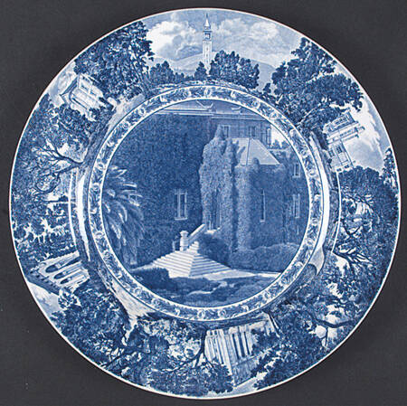 University of California Blue Dinner Plate