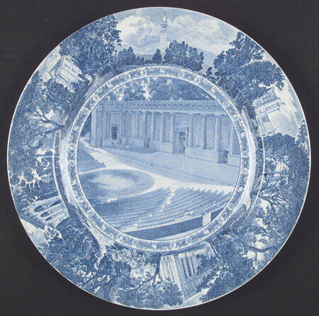 University of California Blue Dinner Plate
