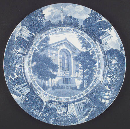University of California Blue Dinner Plate