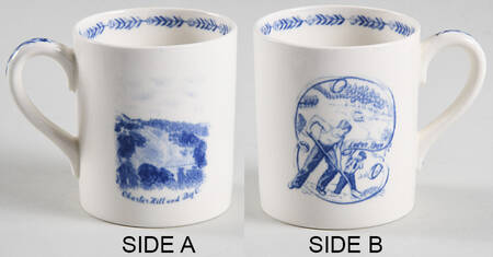 University of California Blue Flat Demitasse Cup