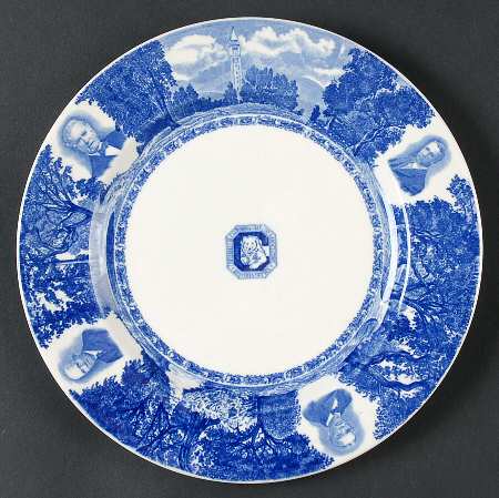 University of California Blue Salad Plate