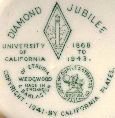 University of California Green Saucer for Bond Shape Demitasse Cup
