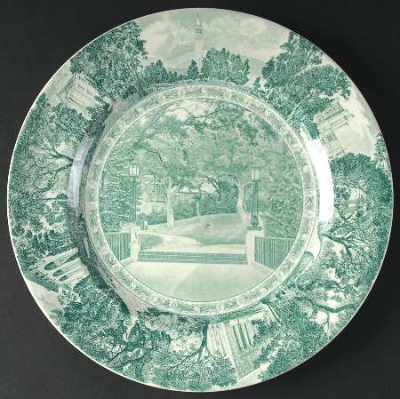University of California Green Dinner Plate