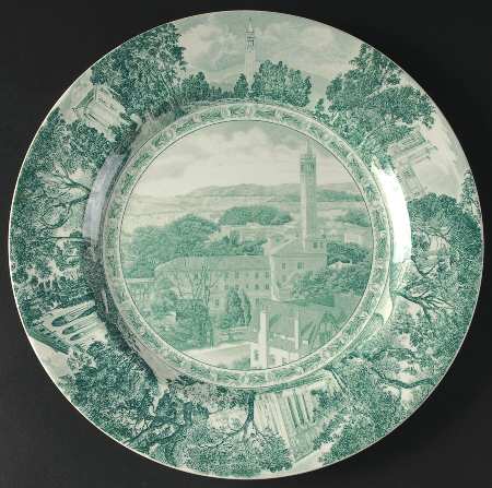 University of California Green Dinner Plate