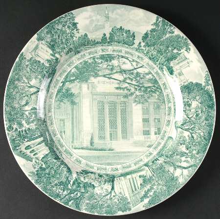 University of California Green Dinner Plate