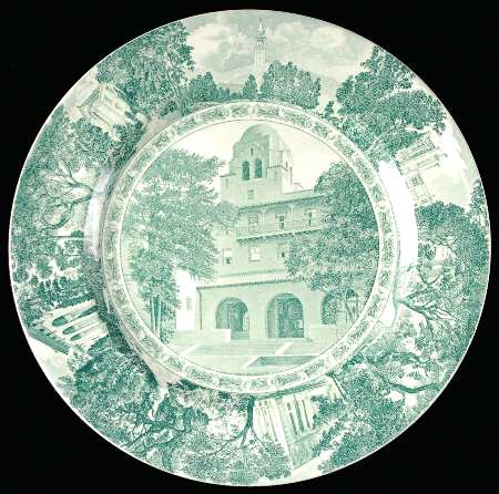 University of California Green Dinner Plate
