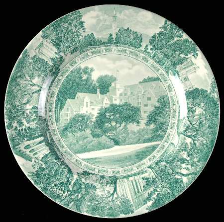 University of California Green Dinner Plate