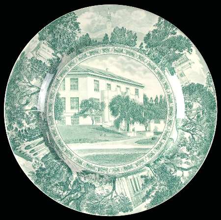 University of California Green Dinner Plate