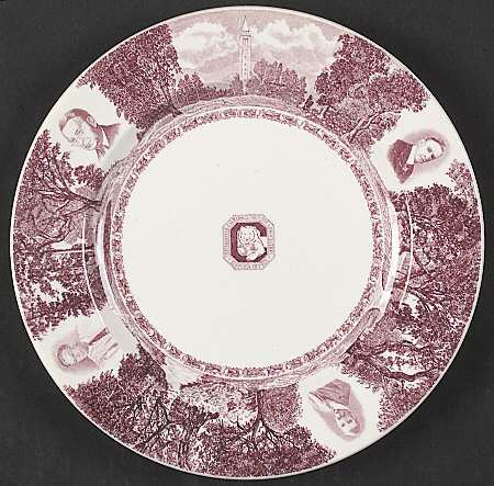 University of California Mulberry Salad Plate