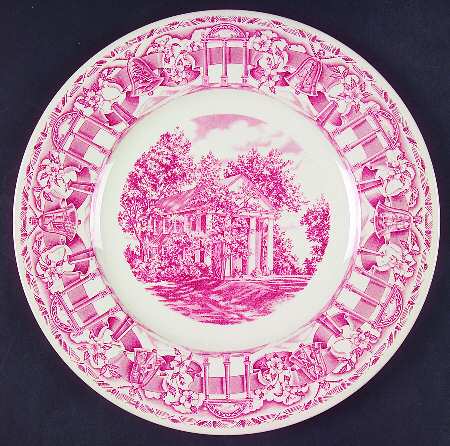 University of Georgia Pink Dinner Plate