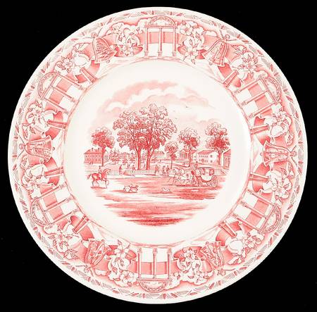 University of Georgia Pink Dinner Plate