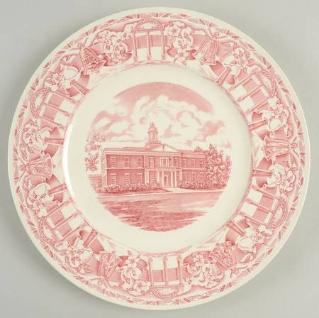 University of Georgia Pink Dinner Plate