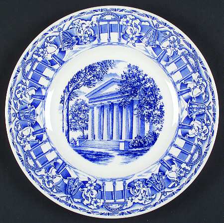 University of Georgia Blue Dinner Plate