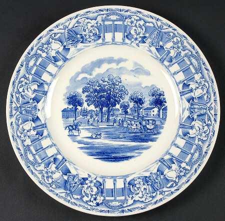 University of Georgia Blue Dinner Plate
